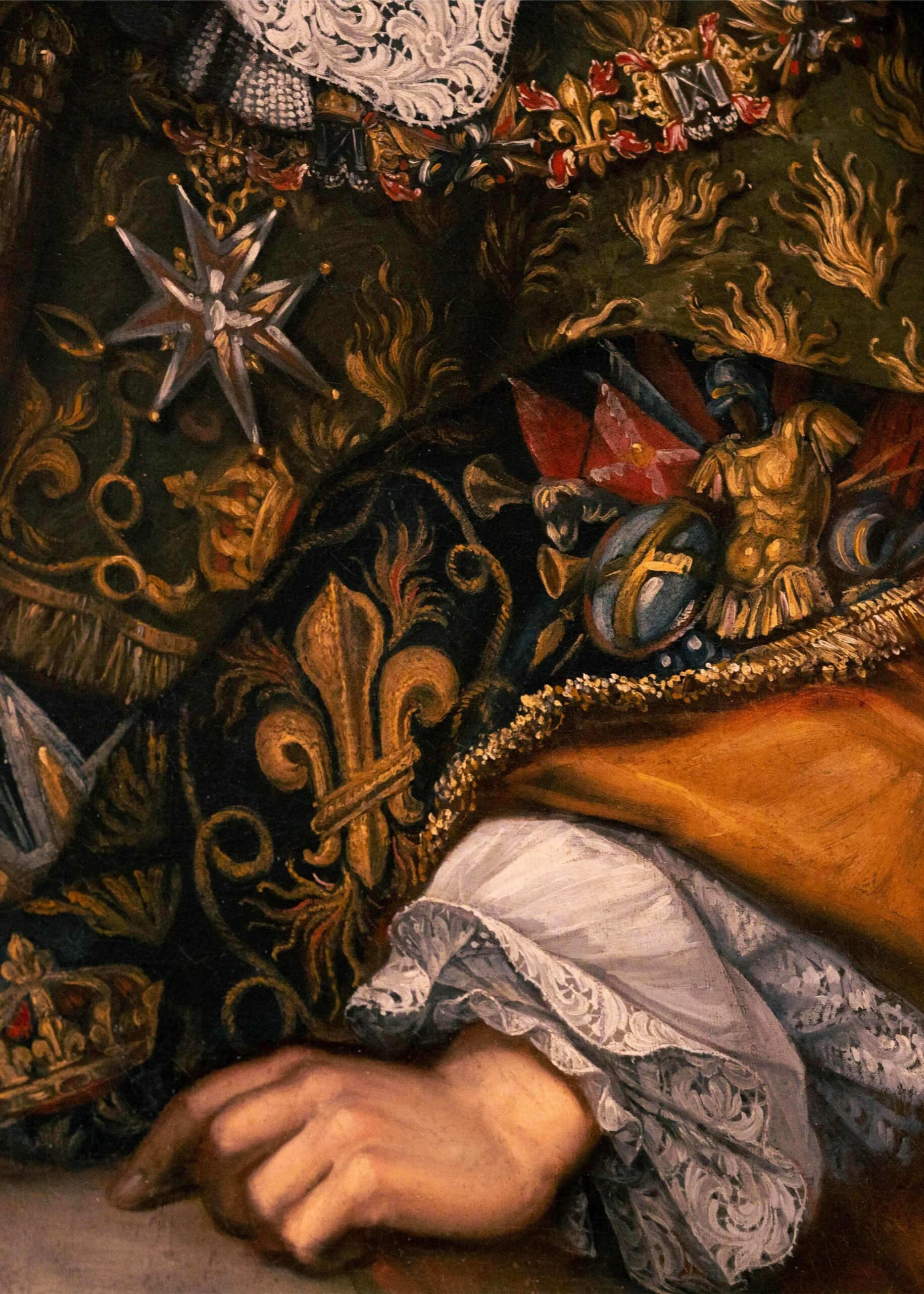 Roger du Plessis-Liancourt et son épouse Jeanne de Schomberg (détail), par Ferdinand Elle, photo ©Chateau de La Roche-Guyon_siteweb